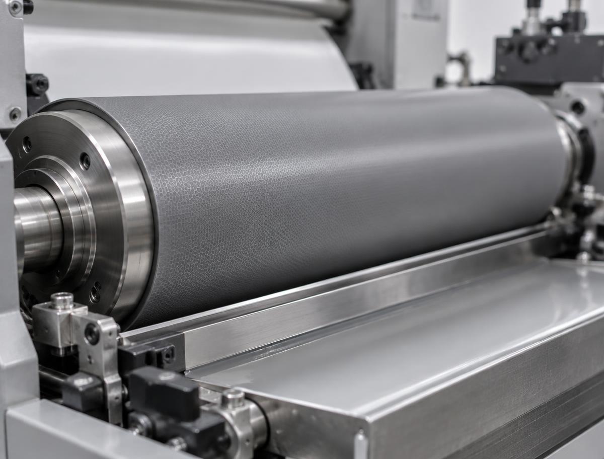 Illustrativ keramisk aniloxvalse i offset-coatingenhed